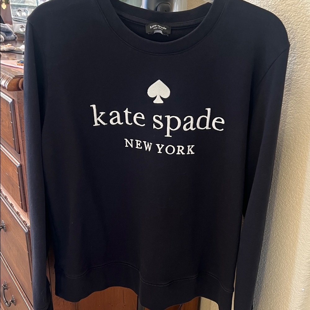 kate spade Black Sweatshirt with White Logo
